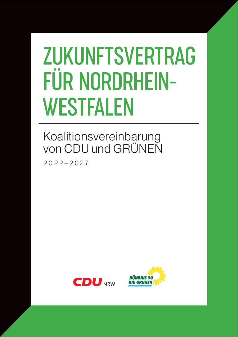 Koalitionsvertrag von CDU und GRÜNEN 2022 (NRW)