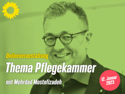 Webinar zum Thema Pflegekammer mit Mehrdat Mostofizadeh am 12. Januar 2023