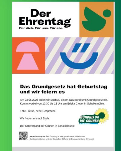 Der Ehrentag - Das Grundgesetz hat Geburtstag @ Edeka Clever in Schalksmühle | Schalksmühle | Nordrhein-Westfalen | Deutschland