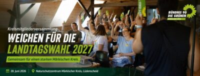 Kreismitgliederversammlung Weichen für die Landtagswahl 2027 Gemeinsam für einen starken Märkischen Kreis.